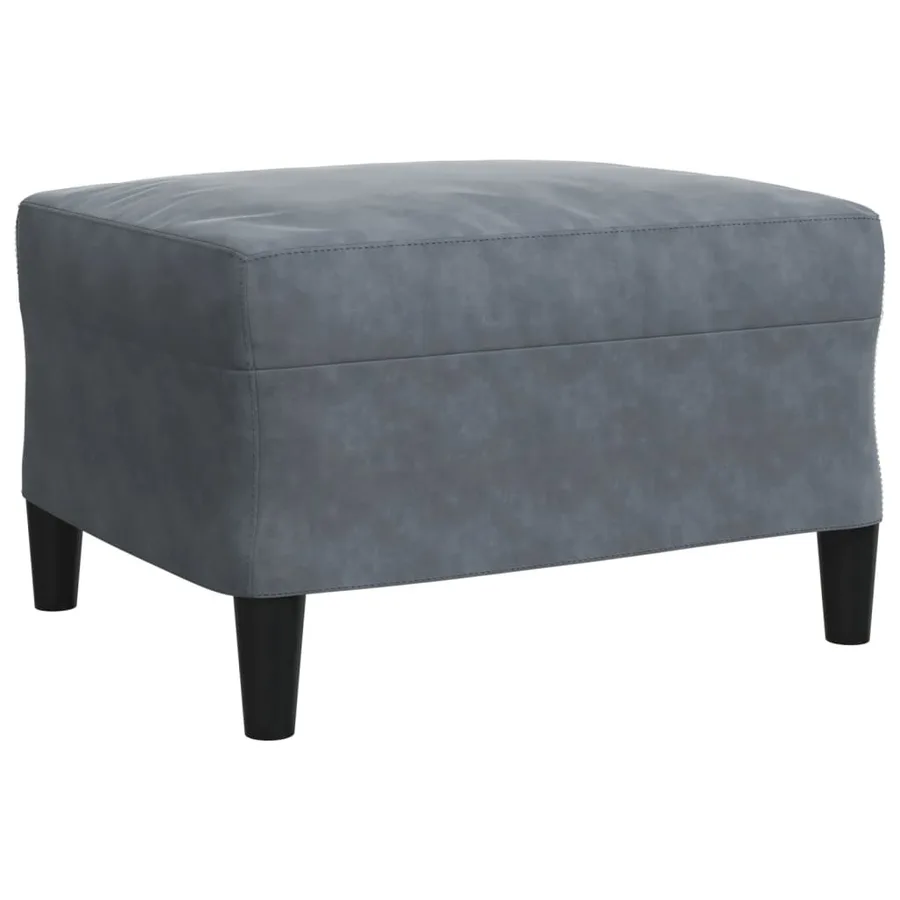 Ensemble de canapés 3 pcs avec coussins Gris foncé Velours - 6