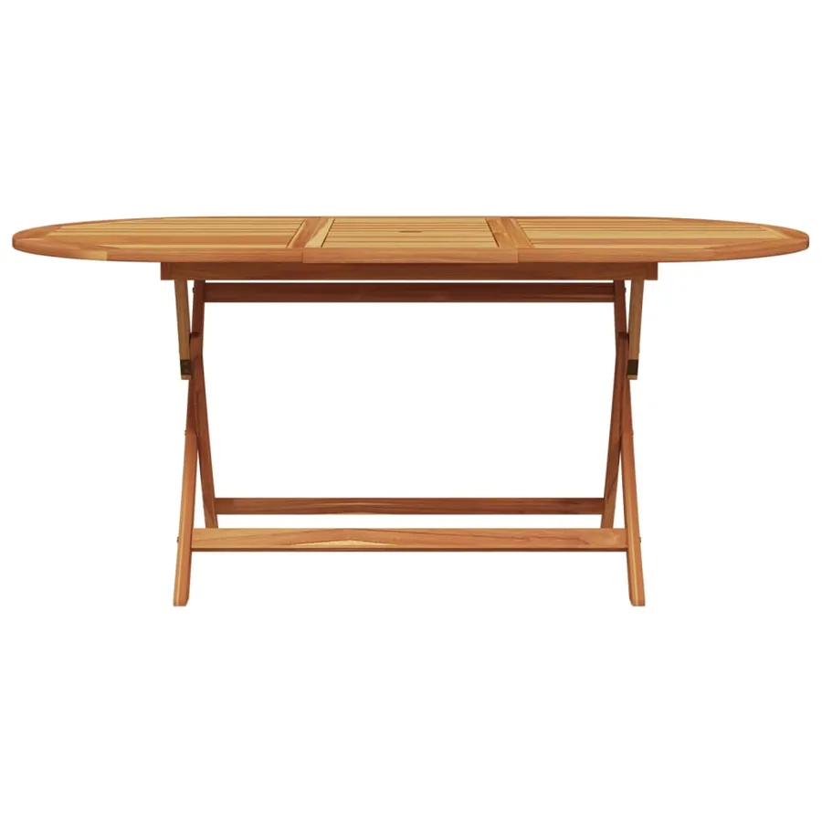 Ensemble à manger de jardin 7 pcs beige rotin et bois massif - 6