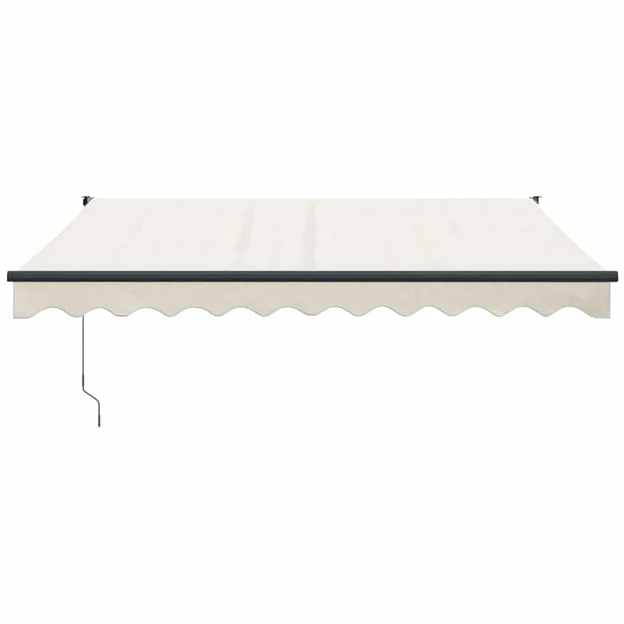 Auvent rétractable crème 3x2,5 m tissu et aluminium - 3