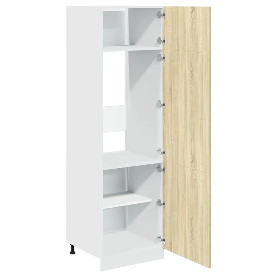 Armoire réfrigérée "Lyon" Chêne Sonoma 60 x 57 x 207 cm Bois d'ingénierie - 6