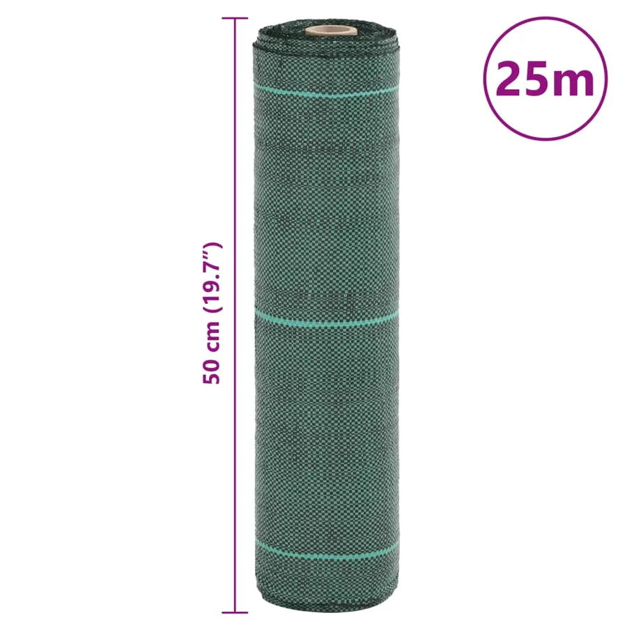 Membrane anti-mauvaises herbes vert 0,5x25 m PP - 8
