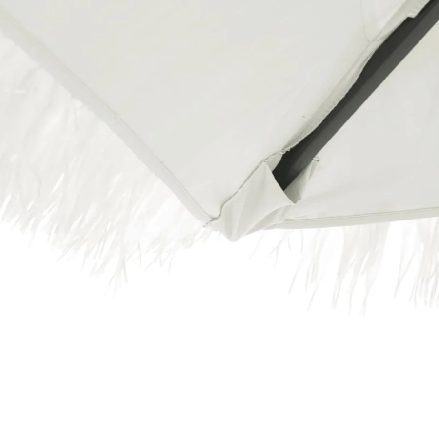 Parasol de jardin avec mât en acier blanc 246x246x230 cm - 8