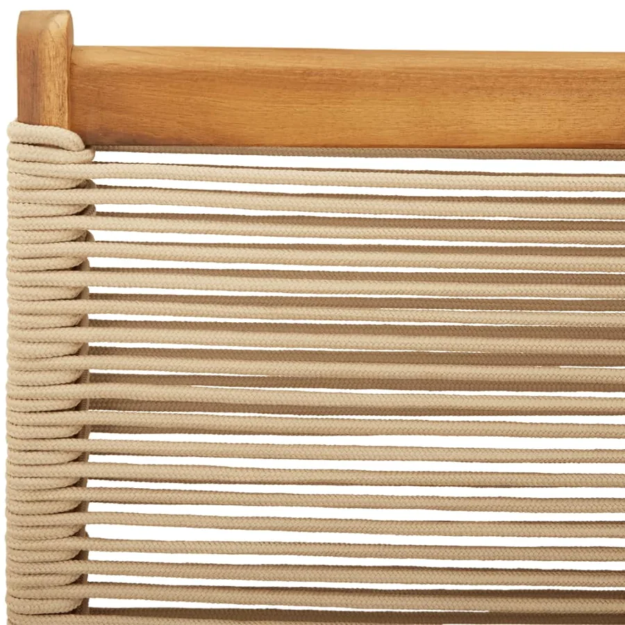 Chaises de jardin pliantes lot de 8 beige bois d'acacia massif - 10