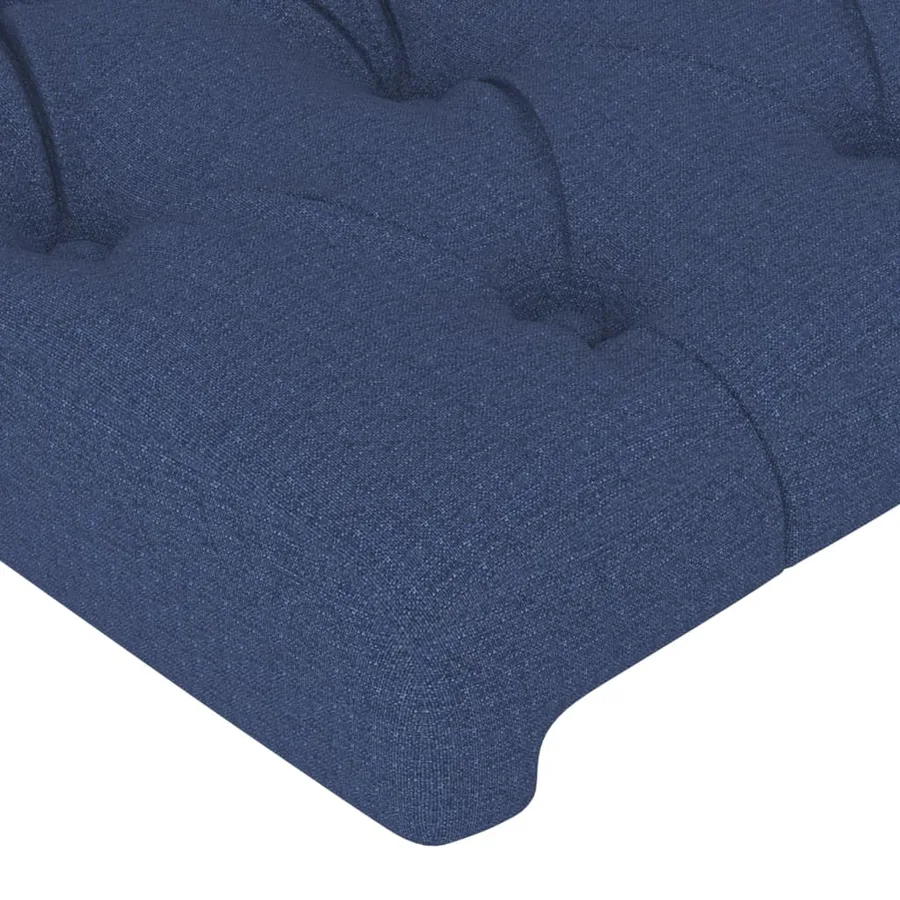 Tête de lit à LED Bleu 203x16x78/88 cm Tissu - 5
