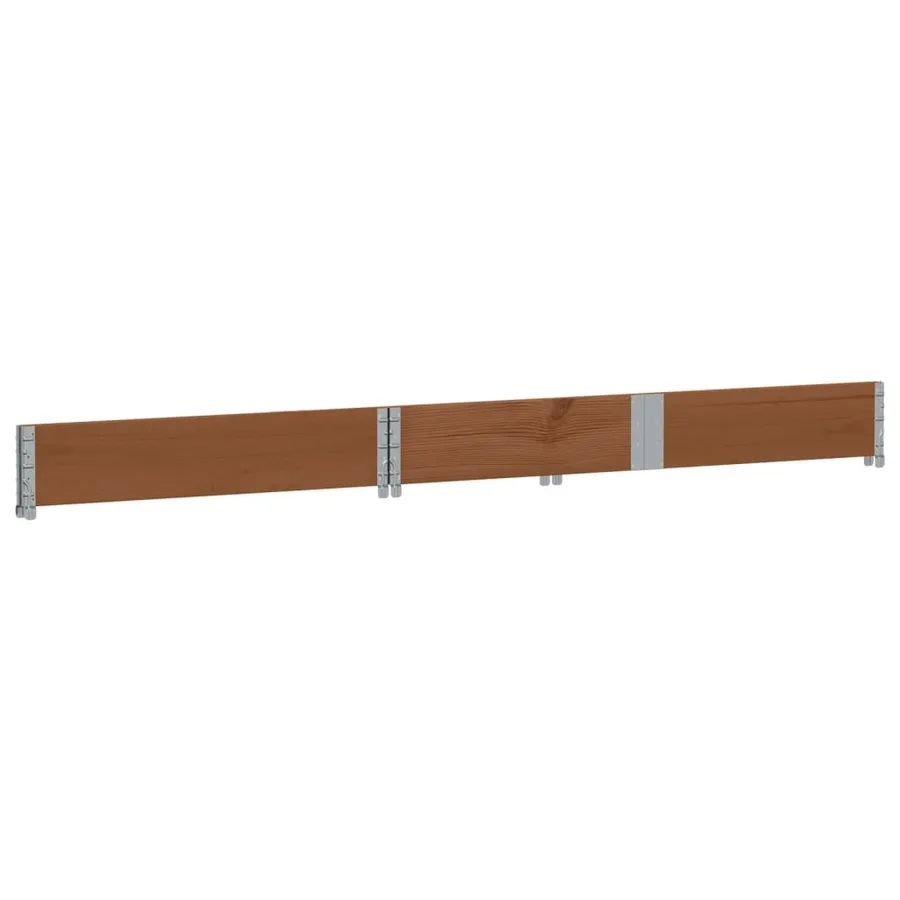 Jardinière marron 150x100 cm bois massif de pin - 4