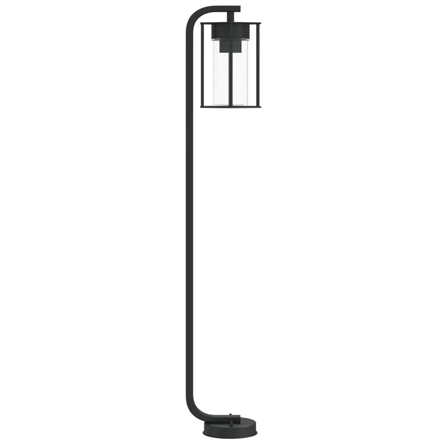 Lampadaire d'extérieur noir 100 cm acier inoxydable - 5