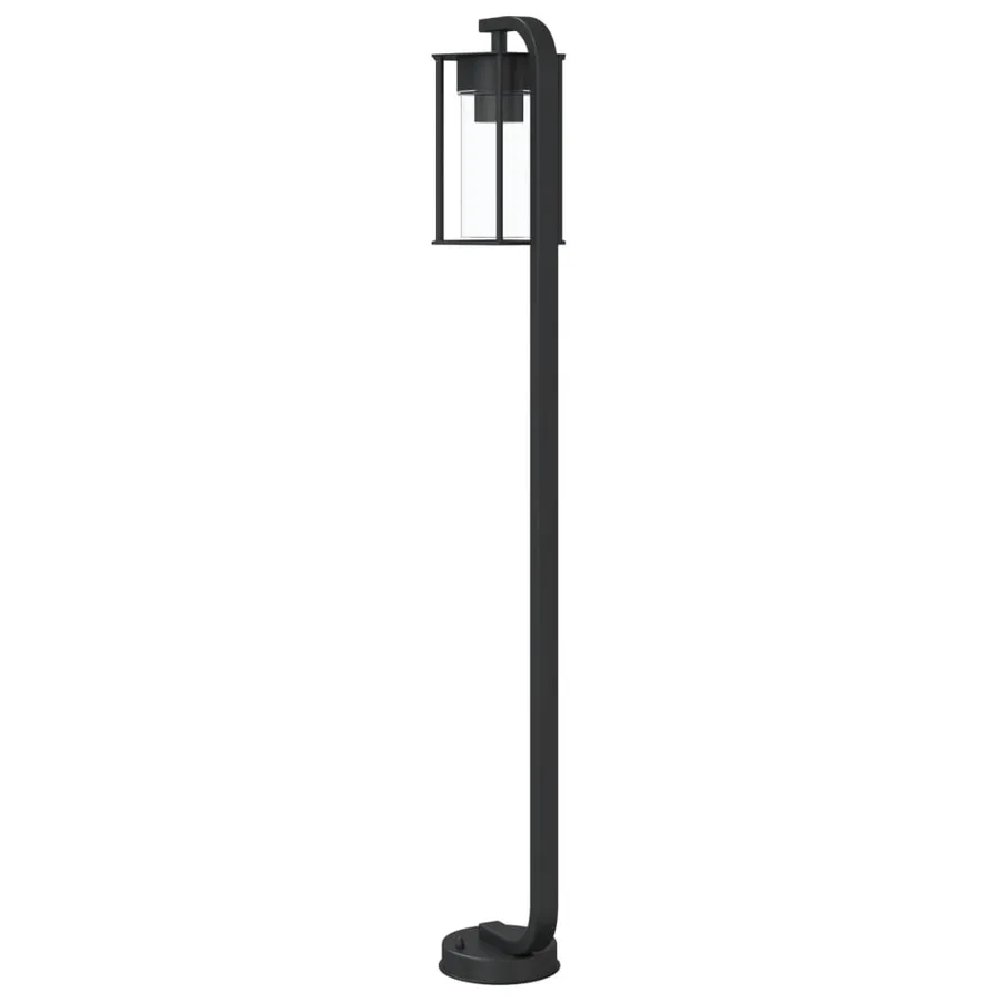 Lampadaire d'extérieur noir 100 cm acier inoxydable - 6