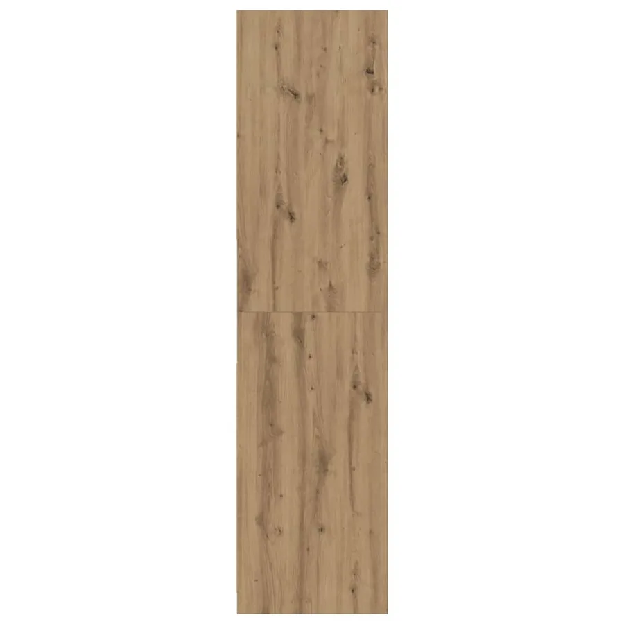 Garde-robe chêne artisanal 80x50x200 cm bois d'ingénierie - 5