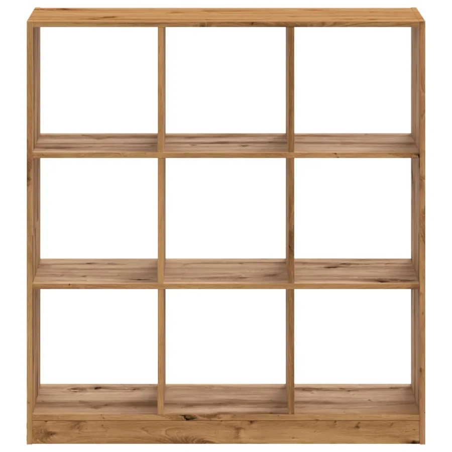 Bibliothèque chêne artisanal 102x32x108 cm bois d'ingénierie - 4
