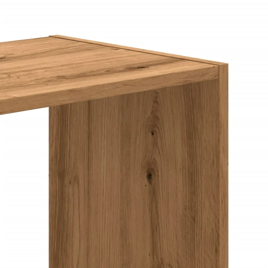Bibliothèque chêne artisanal 102x32x108 cm bois d'ingénierie - 7