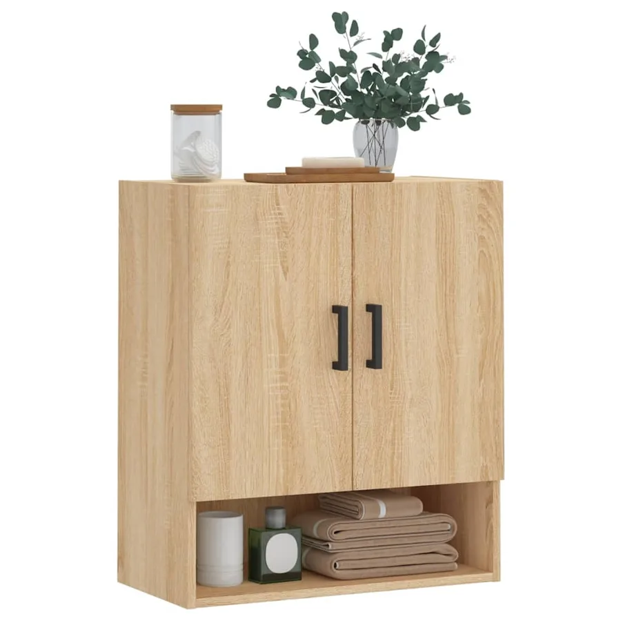 Armoire murale chêne sonoma 60x31x70 cm bois d'ingénierie - 3