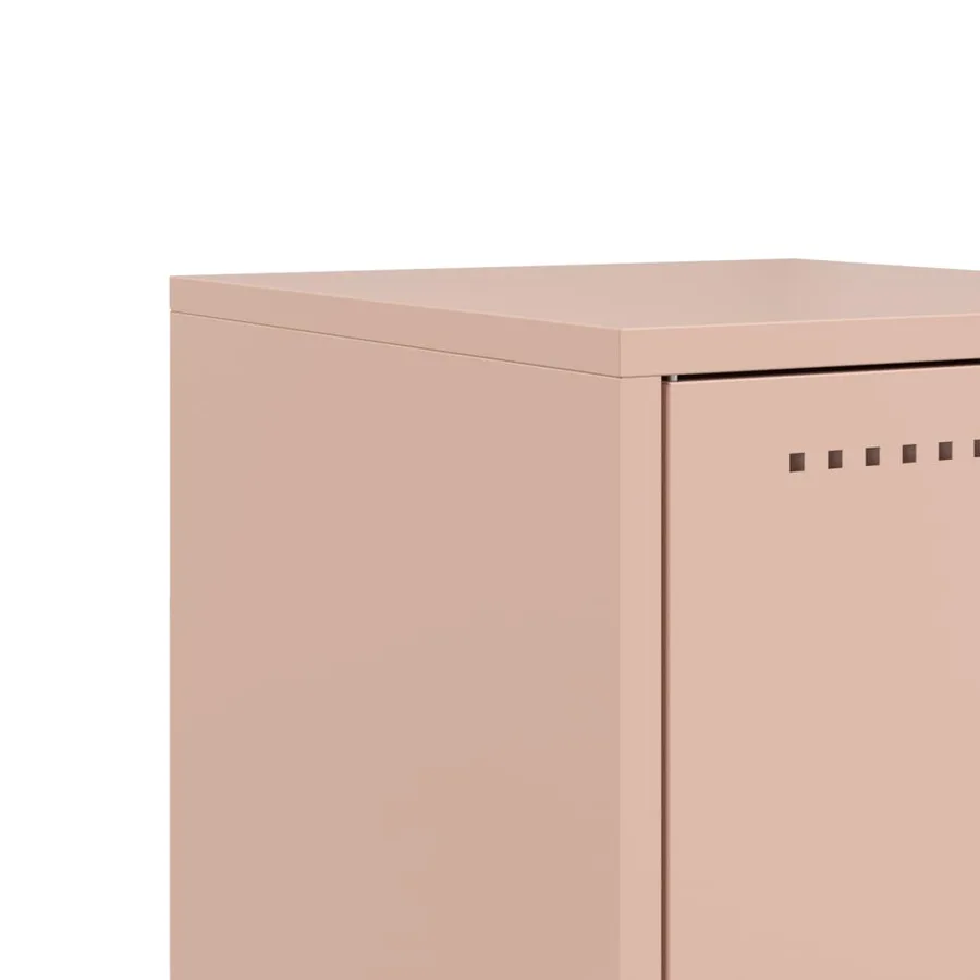 Table de chevet rose 36x39x78 cm acier - 10