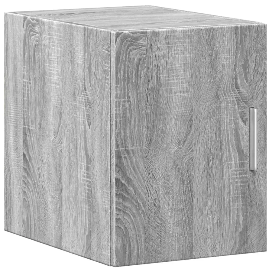 Armoire de rangement mince sonoma gris 30x42,5x225 cm - 5
