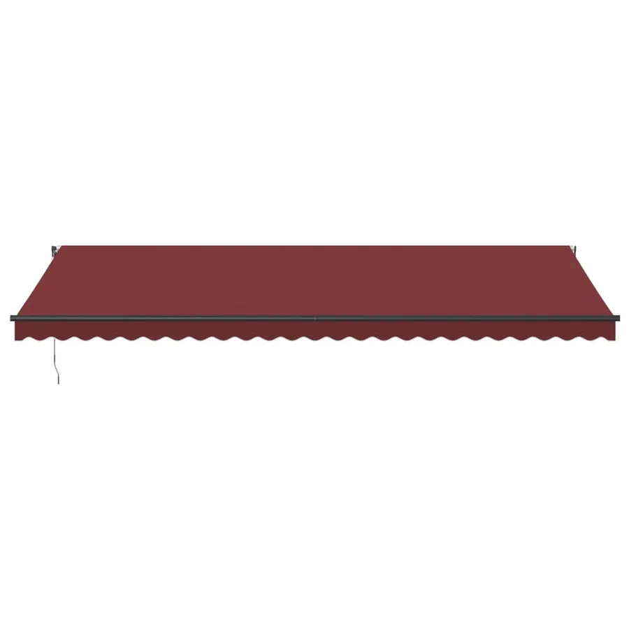 Auvent rétractable automatique bordeaux 600x350 cm - 3