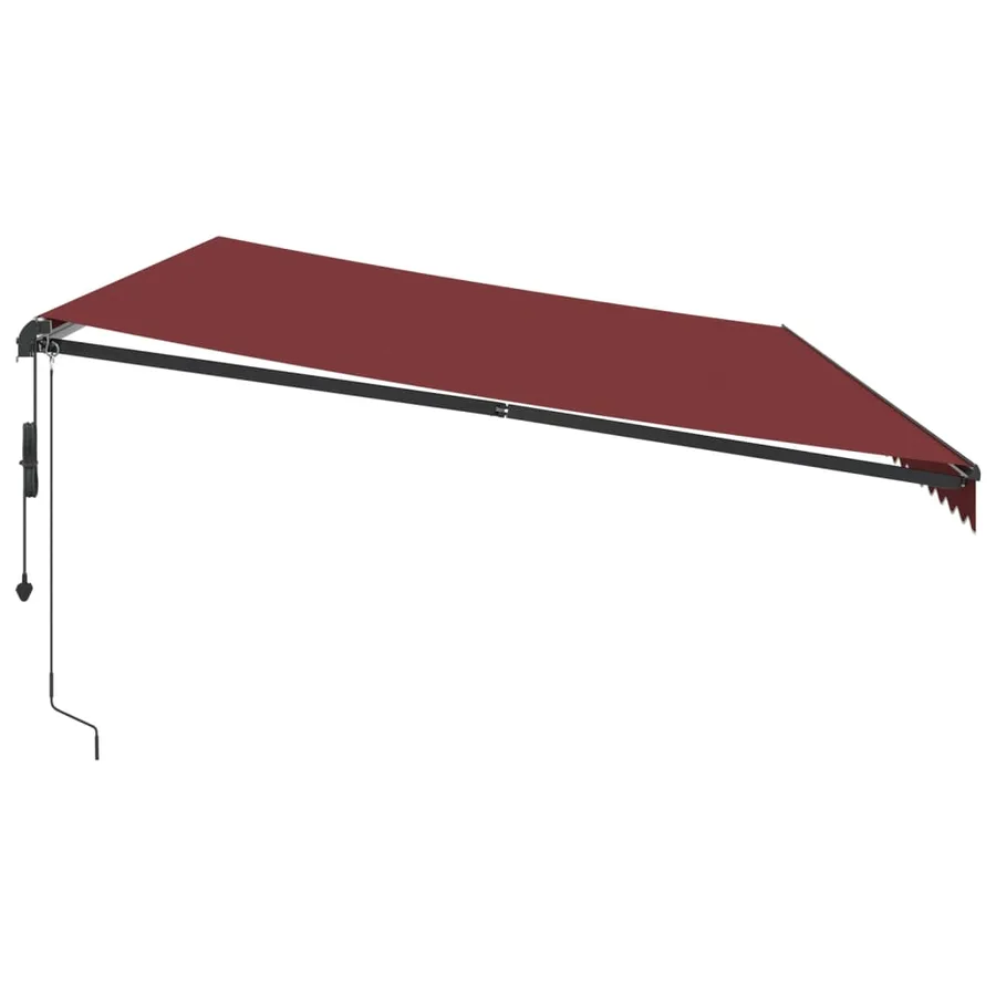 Auvent rétractable automatique bordeaux 600x350 cm - 4