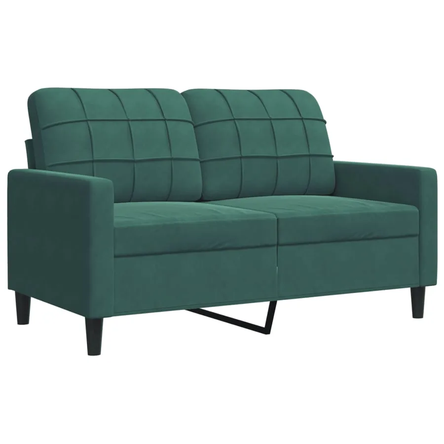 Ensemble de canapés 3 pcs avec coussins et traversins velours - 5