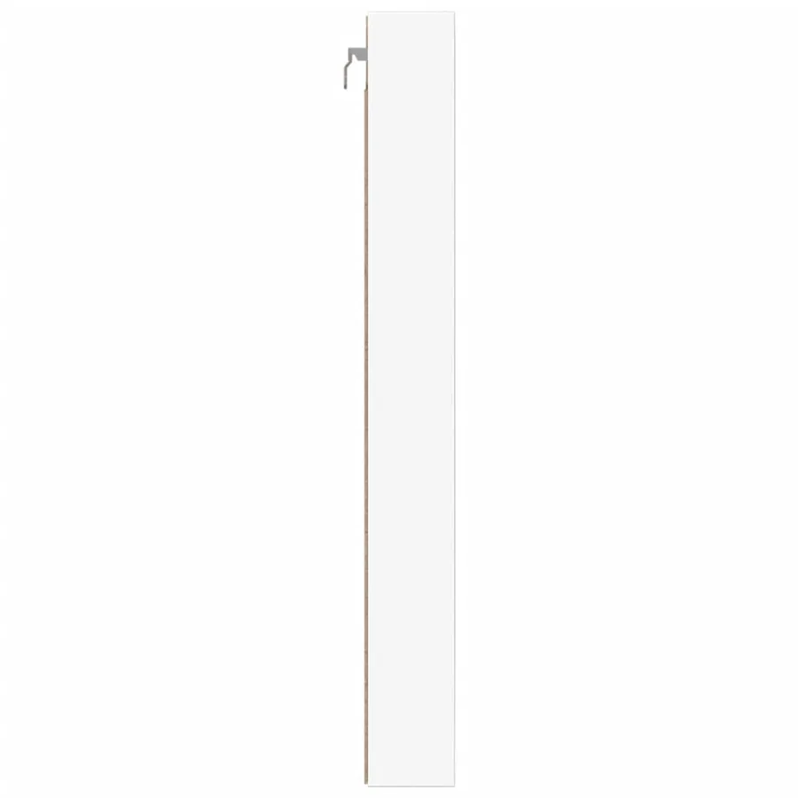 Armoire à vitrine blanc 100x8,5x75 cm bois d'ingénierie - 5