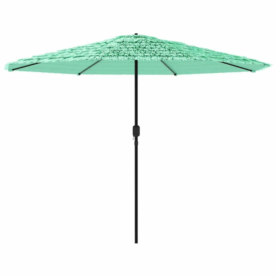 Parasol de jardin avec mât en acier vert 324x324x247 cm - 5