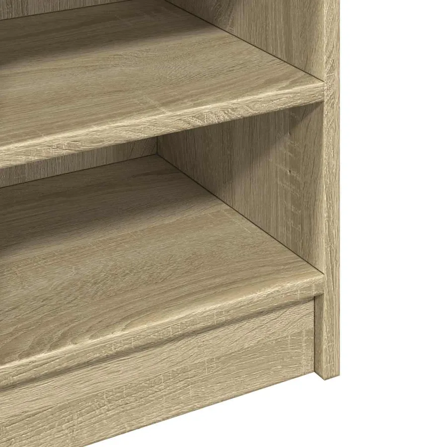 Armoire d'évier chêne sonoma 90x29x55 cm bois d'ingénierie - 9