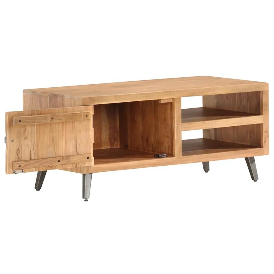 Table basse 90x45x40 cm Bois d'acacia massif - 2