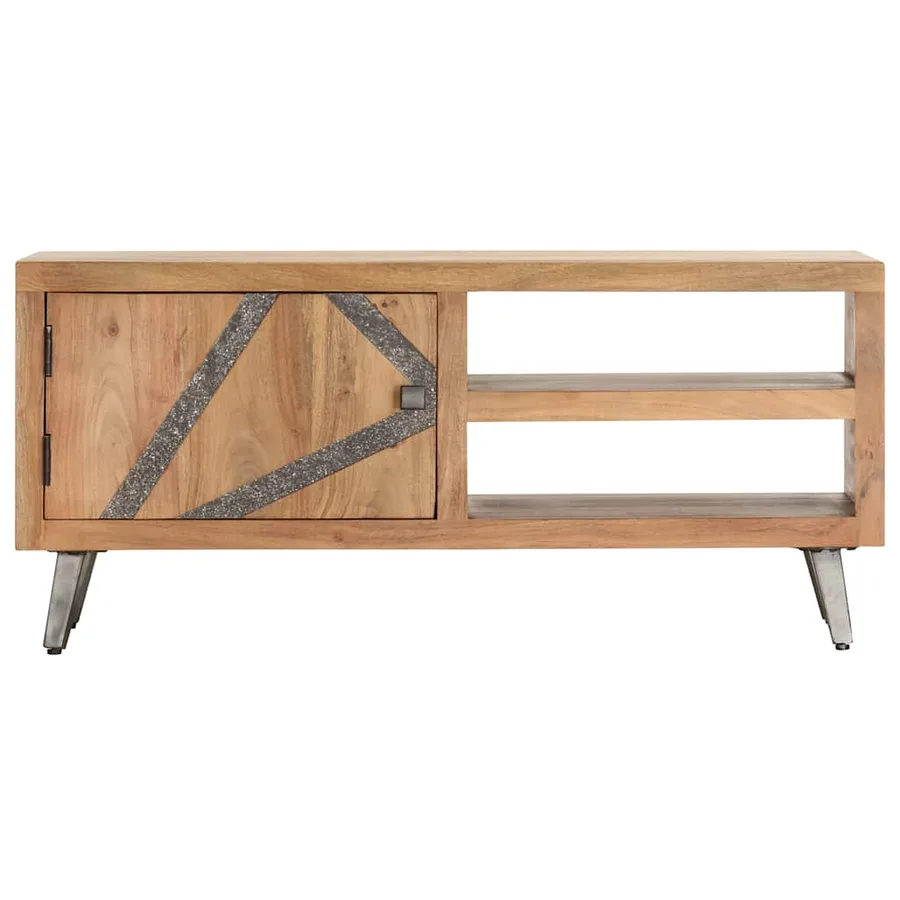 Table basse 90x45x40 cm Bois d'acacia massif - 3