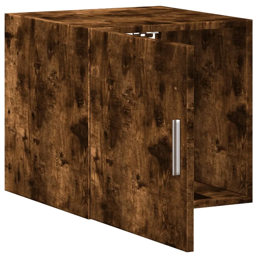Armoire murale chêne fumé 40x42,5x40 cm bois d'ingénierie - 7