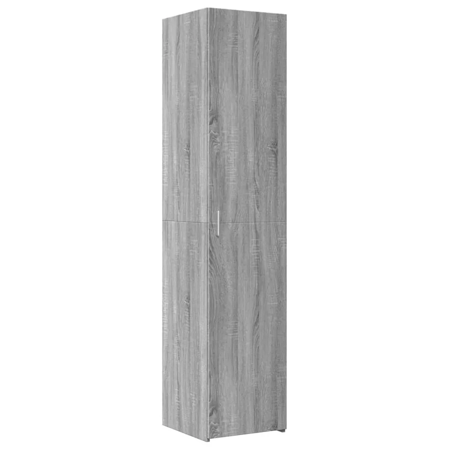 Armoire de rangement mince sonoma gris 40x42,5x225 cm - 6