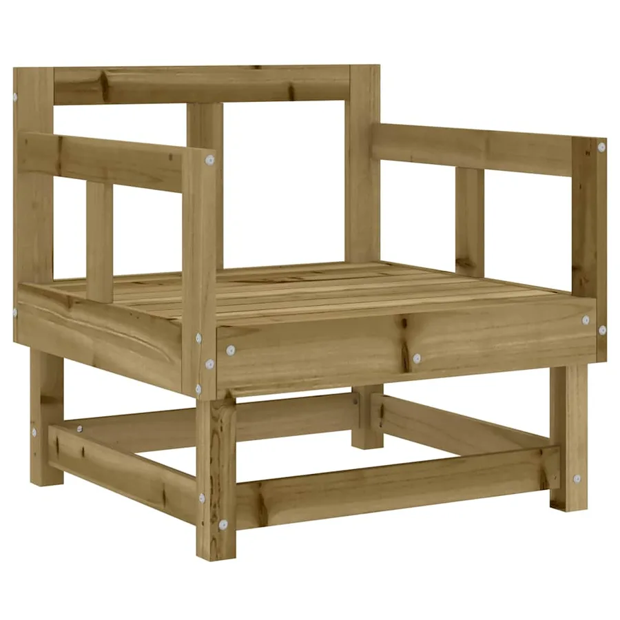 Chaises de jardin avec coussins lot de 2 bois de pin imprégné - 5