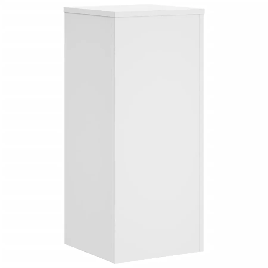 Supports pour plantes 2 pcs blanc 30x30x70 cm bois d'ingénierie - 5
