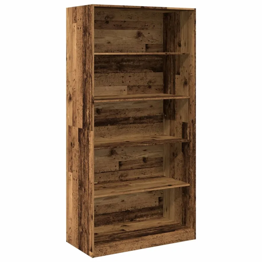 Garde-robe vieux bois 100x50x200 cm bois d'ingénierie - 2