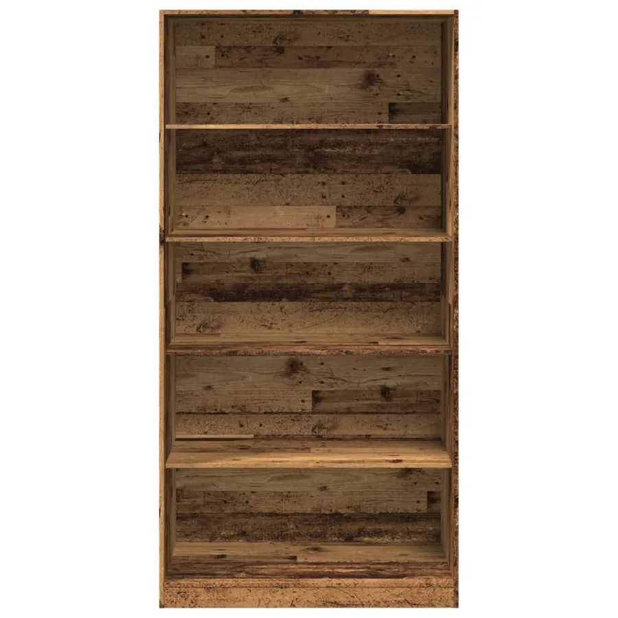 Garde-robe vieux bois 100x50x200 cm bois d'ingénierie - 4