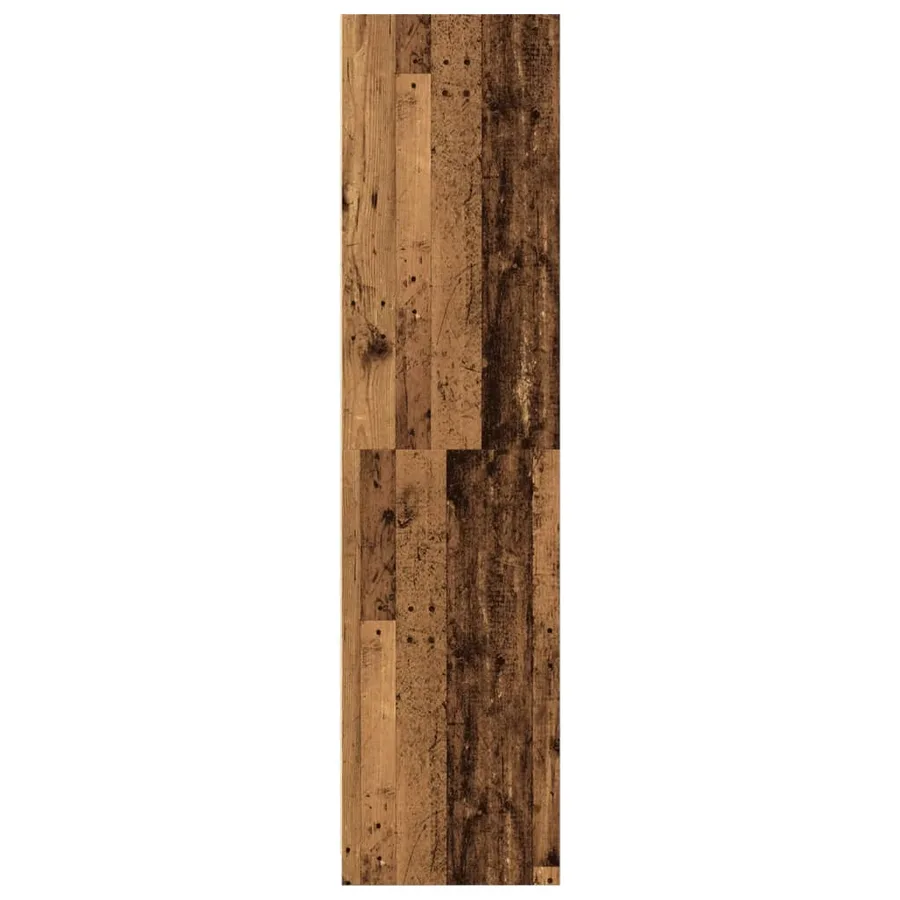 Garde-robe vieux bois 100x50x200 cm bois d'ingénierie - 5