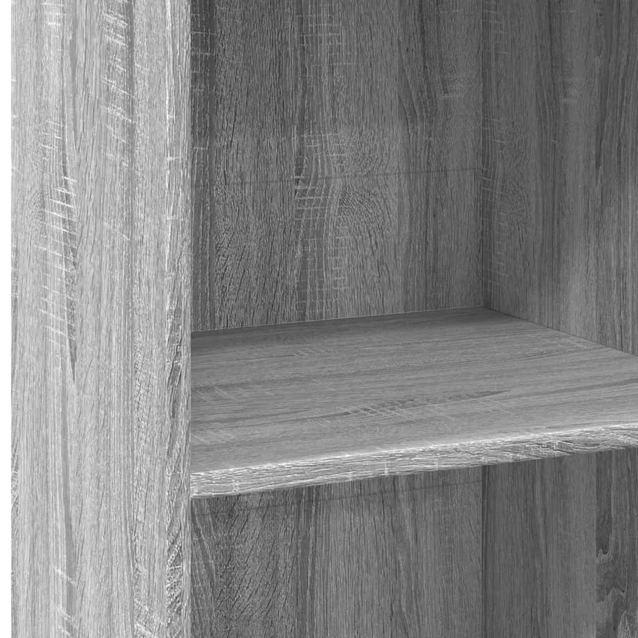 Buffet haut sonoma gris 45x41x124 cm bois d'ingénierie - 7