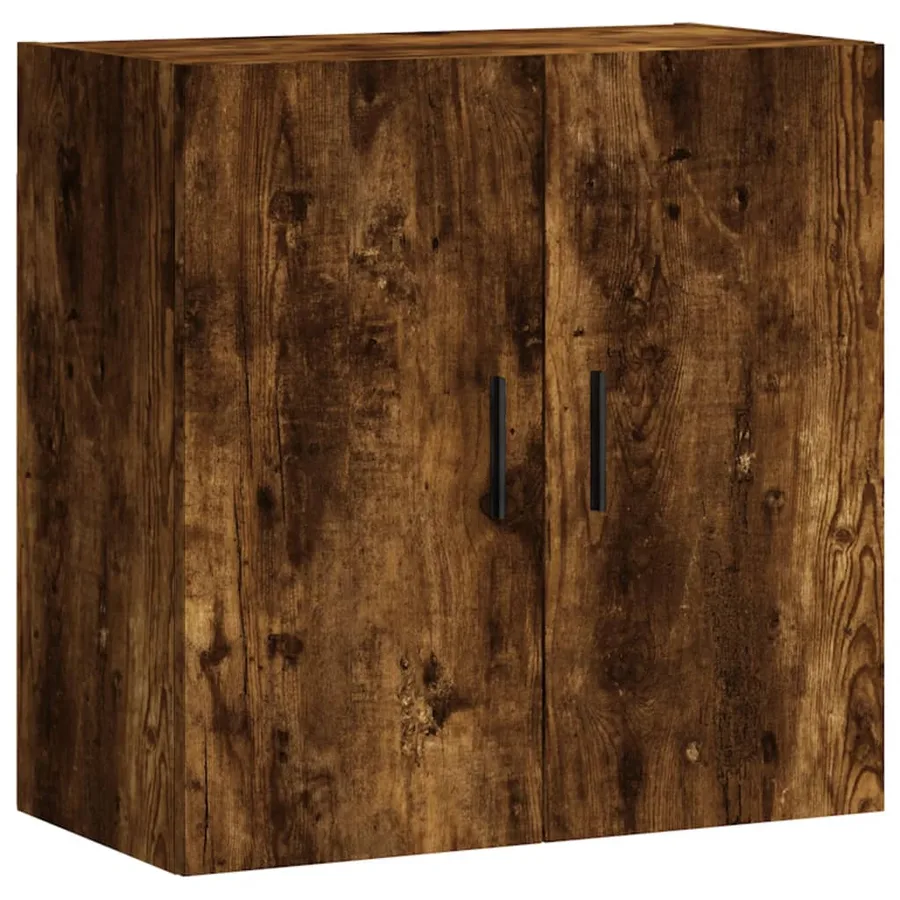 Armoire murale chêne fumé 60x31x60 cm bois d'ingénierie - 2