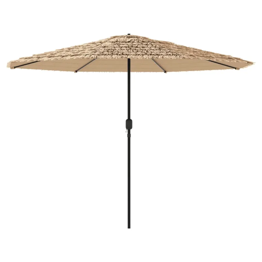 Parasol de jardin avec mât en acier marron 388x388x248 cm - 5