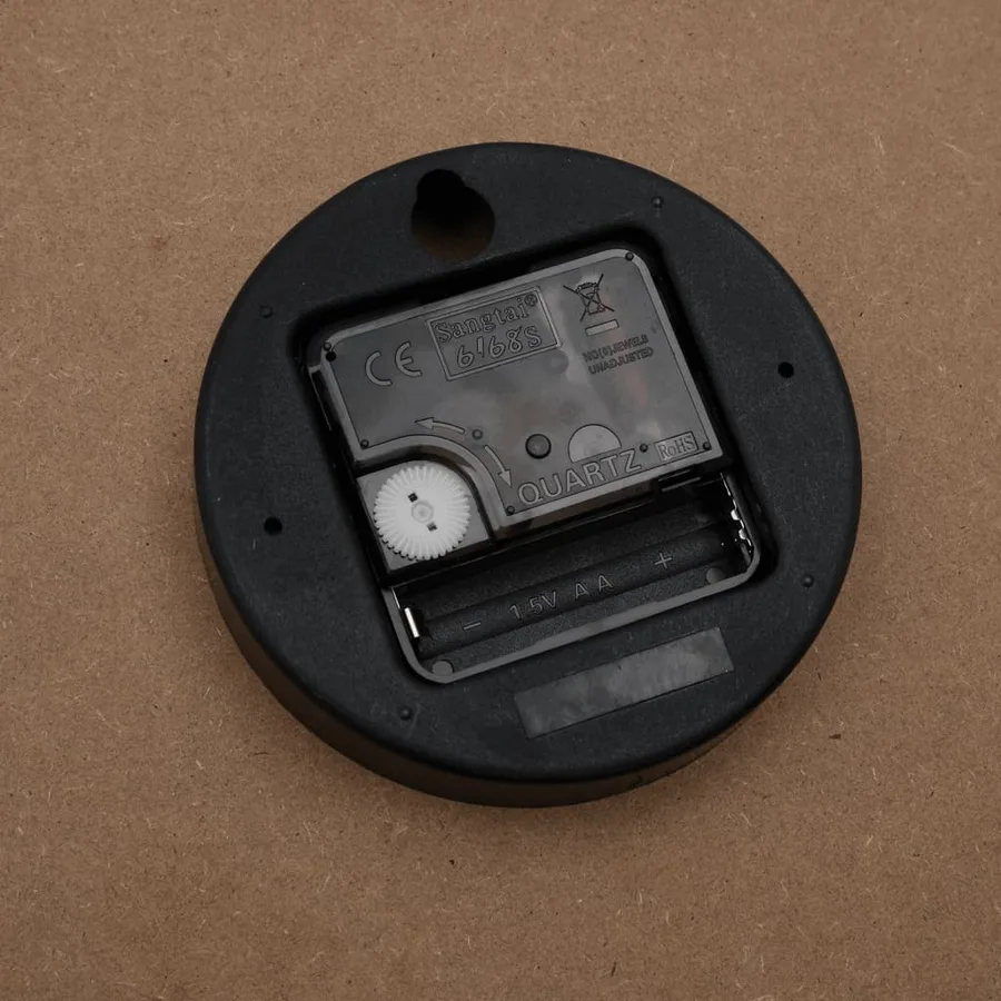 Horloge murale et échelles et aiguilles lumineuses marron Ø30cm - 7