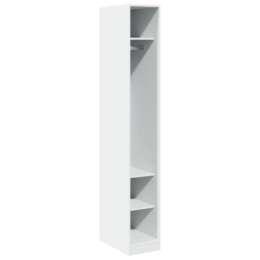 Garde-robe Blanc 30x50x200 cm Bois d'ingénierie - 2