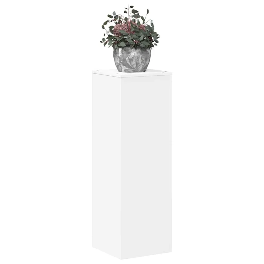 Support pour plantes blanc 33x33x100 cm bois d'ingénierie - 3