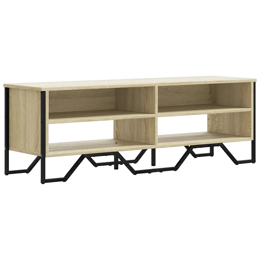 Meuble TV chêne sonoma 122x34x41 cm bois d'ingénierie - 2
