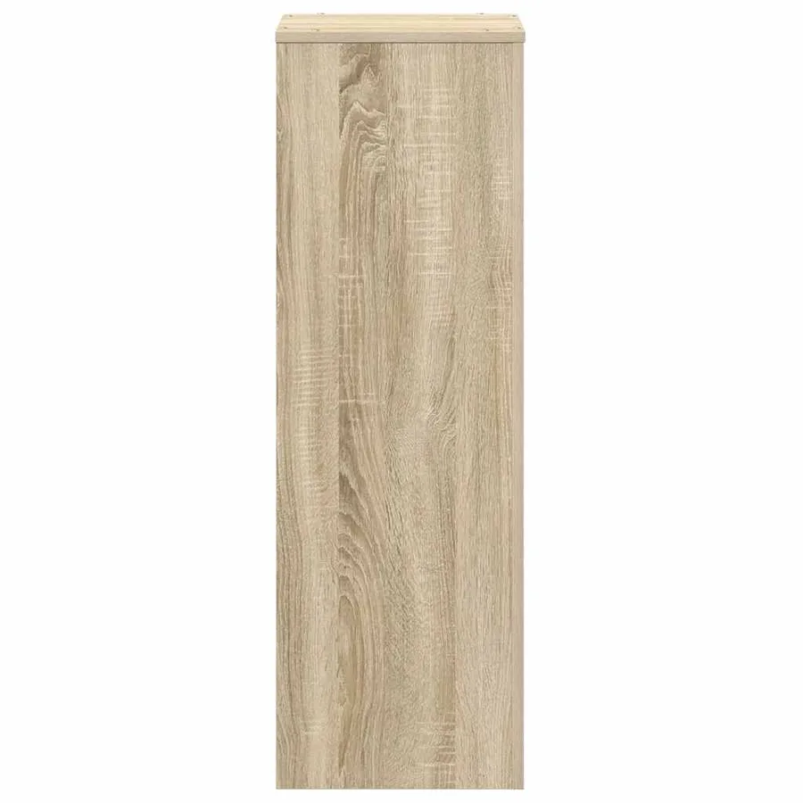Support pour plantes chêne sonoma 33x33x100cm bois d'ingénierie - 4