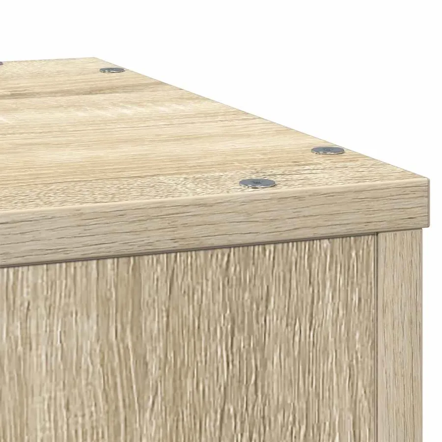 Support pour plantes chêne sonoma 33x33x100cm bois d'ingénierie - 7