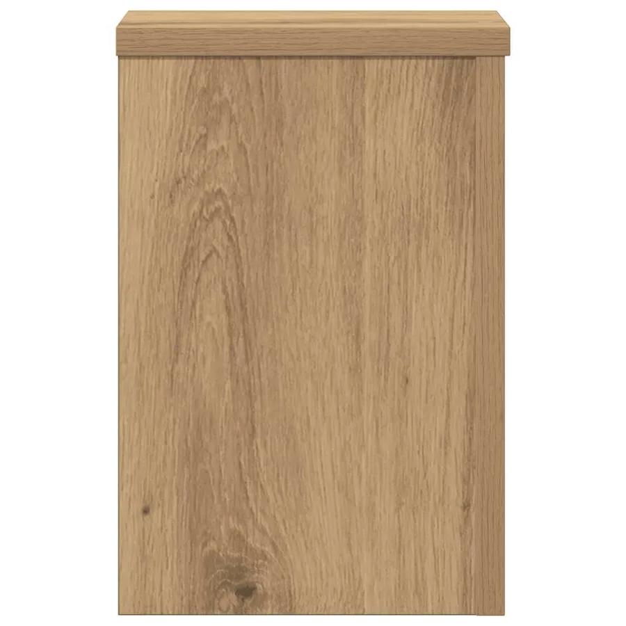 Supports pour plantes 2 pcs chêne artisanal bois d'ingénierie - 6