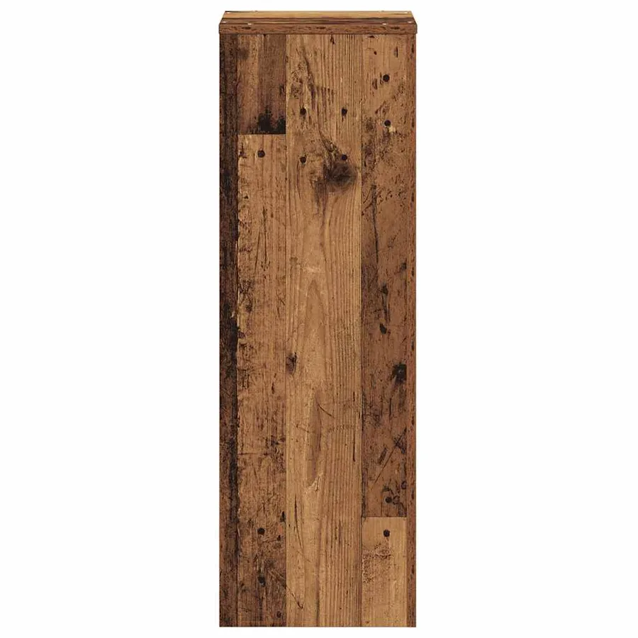 Support pour plantes vieux bois 33x33x100 cm bois d'ingénierie - 4