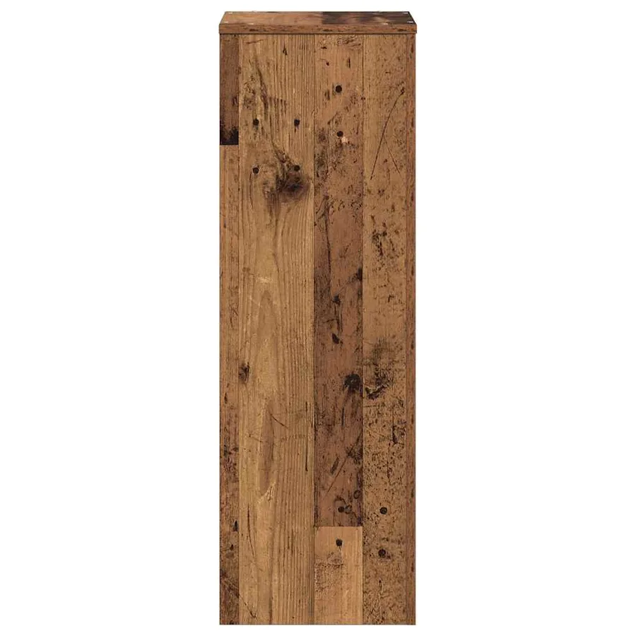 Support pour plantes vieux bois 33x33x100 cm bois d'ingénierie - 5