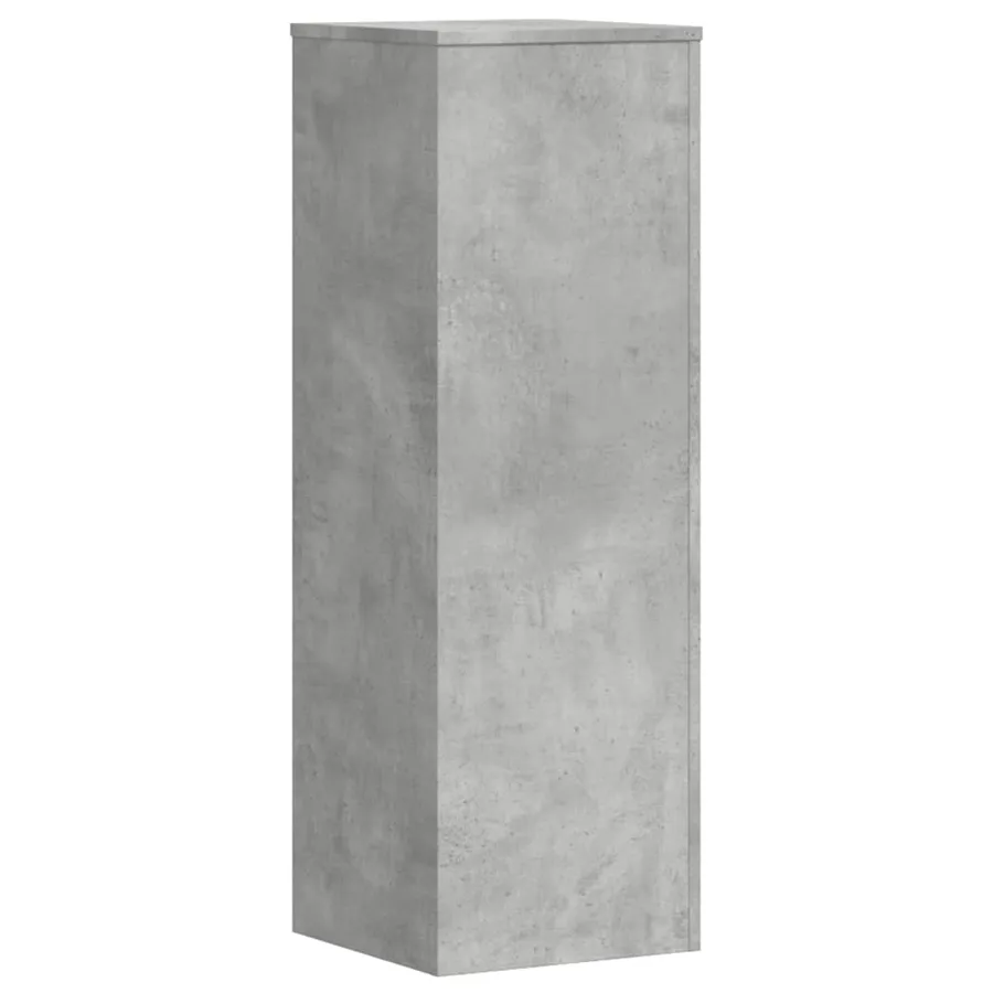 Supports pour plantes 2 pcs gris béton bois d'ingénierie - 5