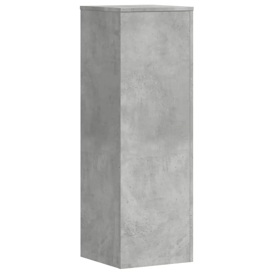 Supports pour plantes 2 pcs gris béton bois d'ingénierie - 6