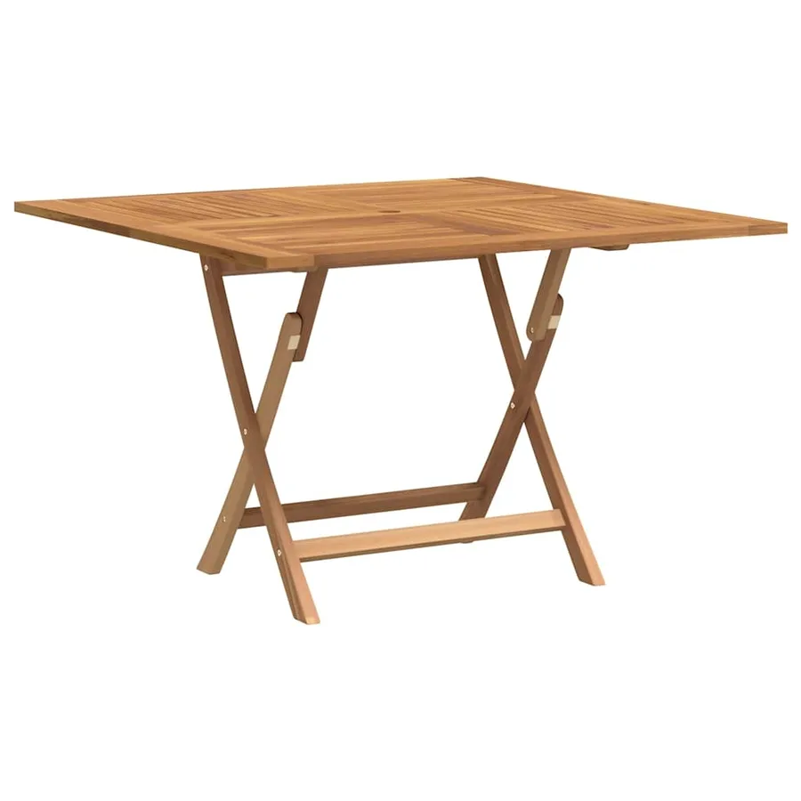 Table pliable de jardin 110x110x75 cm bois massif de teck - 2