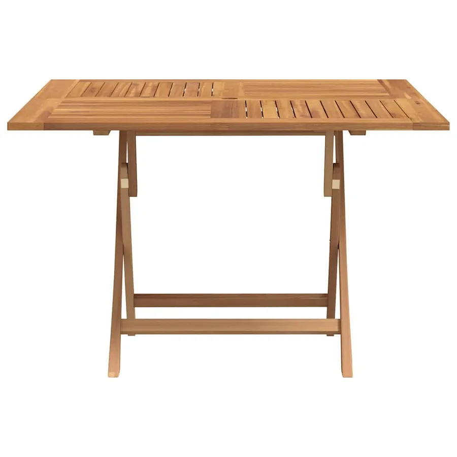 Table pliable de jardin 110x110x75 cm bois massif de teck - 3