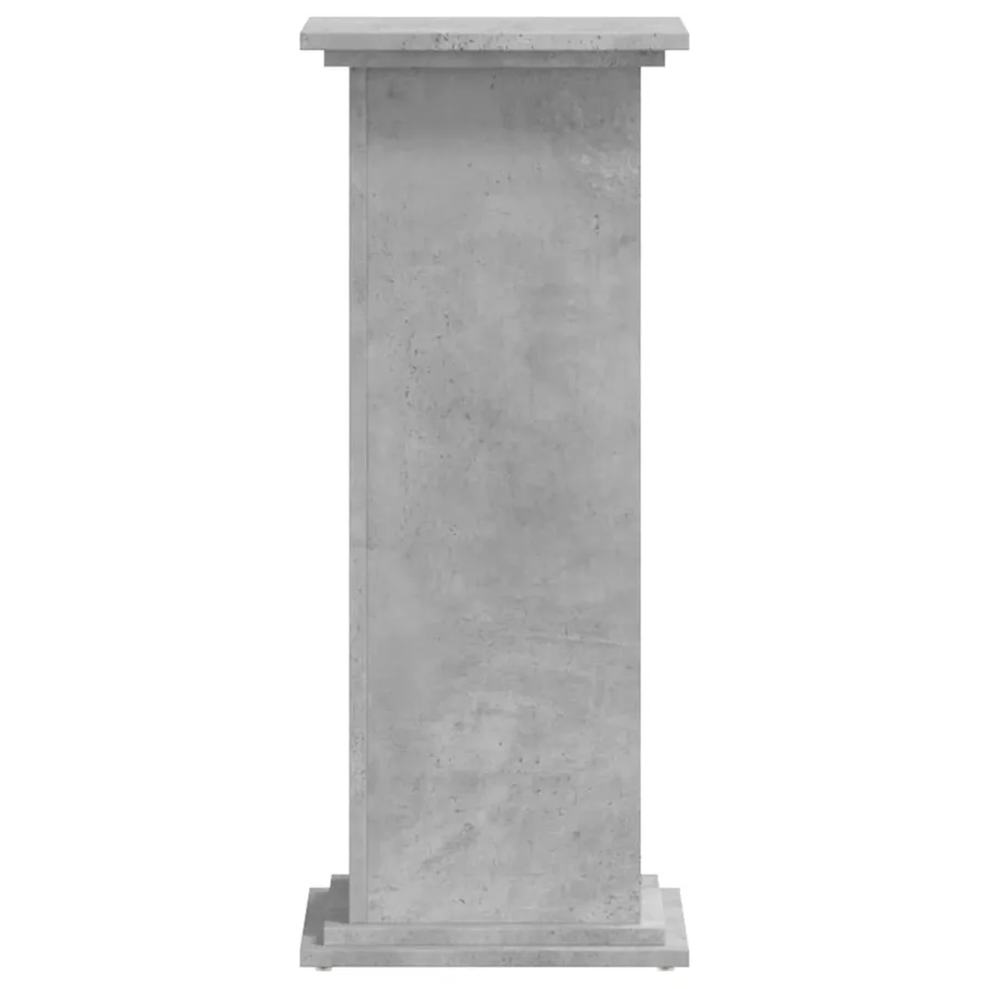 Support pour plantes gris béton 33x33x80 cm bois d'ingénierie - 3