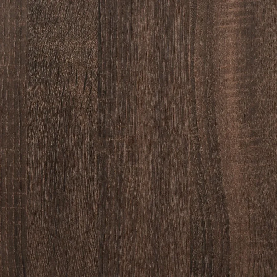 Commode d'angle chêne marron 40x41x58 cm bois d'ingénierie - 9